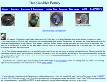 Tablet Screenshot of dongoodrichpottery.com